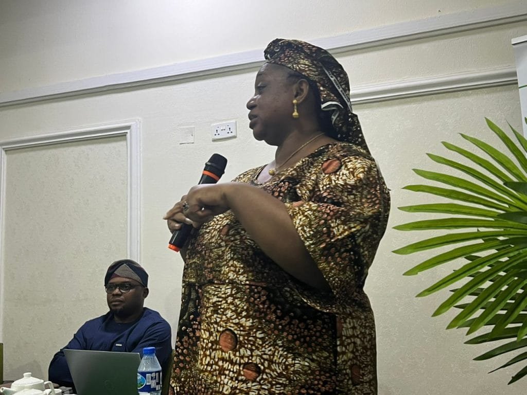 Dr. Adiya Ode giving her remarks during the training